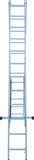 Лестница алюминиевая двухсекционная NV1220 артикул 1220212