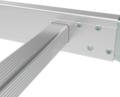 Multipurpose aluminum professional hinged rung ladder 800 mm width NV3323