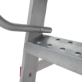 Folding mobile ladder with platform NV 8000034