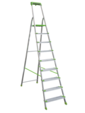 Aluminum stepladder with 130 mm steps and tool tray NV2118 sku 2118109