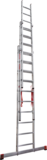 Three-section aluminum professional multipurpose ladder NV3230 sku 3230310