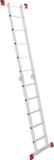 Профессиональная алюминиевая двухсекционная шарнирная лестница NV3310 артикул 3310205