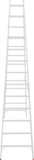 Aluminum double-sided industrial rung ladder with 30×30 mm rungs NV5123 sku 5123213