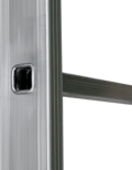 Single-section aluminium leaning ladder NV1210 sku 1210109