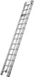 Two-section aluminum industrial rope-operated rung ladder NV5240