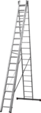Three-section aluminum multipurpose ladder NV1230 sku 1230317