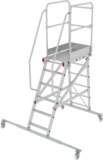 Industrial mobile scaffold ladder with platform NV5510 sku 5510106