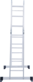 Multipurpose aluminum hinged rung ladder 340 mm width NV1320 sku 1320234