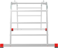 Multipurpose aluminum professional hinged rung ladder 800 mm width NV3323
