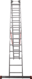 Three-section aluminum industrial multipurpose ladder NV5230 sku 5230313