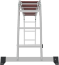 Aluminum multipurpose hinged ladder 340 mm width with platform NV 1330 sku 1330403