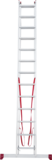 Two-section aluminium multipurpose ladder NV2220 sku 2220213
