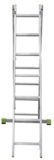 Two-section aluminium multipurpose ladder NV2220 sku 2220207