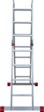 Профессиональная алюминиевая лестница-трансформер, ширина 400 мм NV3320