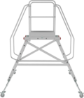 Industrial mobile double-sided scaffold ladder with platform NV5520 sku 5520206