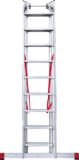 Индустриальная алюминиевая трехсекционная лестница NV5230 артикул 5230309