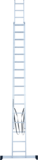 Two-section aluminum multipurpose ladder NV1220 sku 1220216