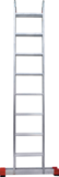Профессиональная алюминиевая двухсекционная шарнирная лестница NV3310 артикул 3310208