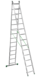 Two-section aluminium multipurpose ladder NV2220 sku 2220214