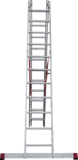 Three-section aluminum professional multipurpose ladder NV3230 sku 3230311