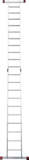 Aluminum two-section professional hinged rung ladder NV3310 sku 3310210