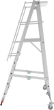 Индустриальная передвижная складная лестница-стремянка с платформой NV 5540 артикул 5540106