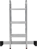 Aluminum multipurpose hinged ladder with one traverse, 340 mm width NV1329 sku 1329403