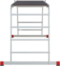 Multipurpose aluminum professional hinged rung ladder 800 mm width with platform NV3333 sku 3333404