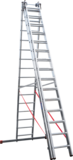 Индустриальная алюминиевая трехсекционная лестница NV5230 артикул 5230315