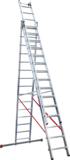 Three-section aluminum industrial multipurpose ladder NV5230 sku 5230315