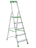 Aluminum stepladder with 130 mm steps and tool tray NV2118 sku 2118105