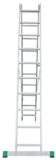 Two-section aluminium multipurpose ladder NV2220