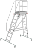 Industrial mobile scaffold ladder with platform NV5510 sku 5510109