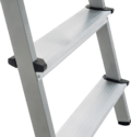 Steel double-sided stepladder with aluminum steps NV1140