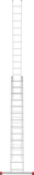 Three-section aluminum multipurpose ladder NV2230 sku 2230314