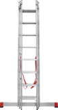 Three-section aluminum professional multipurpose ladder NV3230 sku 3230308