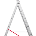 Three-section aluminum professional multipurpose reinforced ladder NV3231