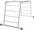 Multipurpose aluminum professional hinged rung ladder 800 mm width NV3323 sku 3323234