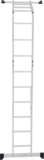 Multipurpose aluminum hinged rung ladder 340 mm width NV1320