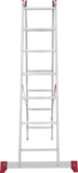 Two-section aluminium multipurpose ladder NV2220 sku 2220207