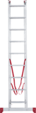 Two-section aluminium multipurpose ladder NV2220 sku 2220209