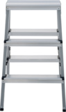 Стремянка двухсторонняя стальная с алюминиевыми ступенями NV1140 артикул 1140203
