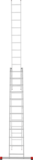Three-section aluminum multipurpose ladder NV2230 sku 2230312