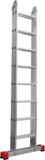 Aluminum two-section professional hinged rung ladder NV3310 sku 3310208