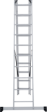 Three-section aluminum multipurpose ladder NV1230 sku 1230310