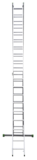 Two-section aluminium multipurpose ladder NV2220 sku 2220219