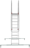 Industrial mobile double-sided scaffold ladder with platform NV5520 sku 5520210