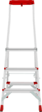 Anodised professional stepladder with 350×260 mm platform and tool tray NV3135A sku 3135103A