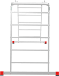 Multipurpose aluminum professional hinged rung ladder 800 mm width NV3323 sku 3323245