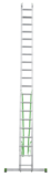 Two-section aluminium multipurpose ladder NV2220 sku 2220220